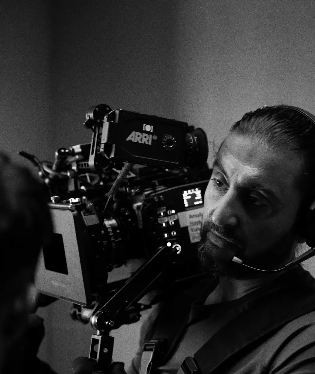 Mko Malkhasyan behind an ARRI camera